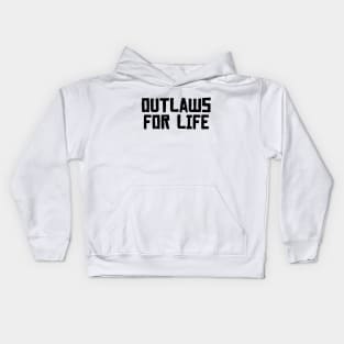 Red Dead Redemption 2 Outlaws For Life Black Kids Hoodie